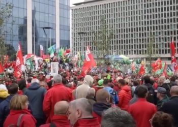 BÉLGICA. Una multitud se manifestó contra el gobierno y sus medidas neo-liberales