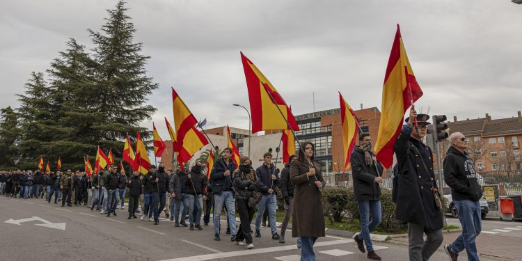 La extrema derecha impune: se manifestó en Madrid en memoria de la siniestra «División Azul» (Video)