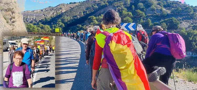 Nueva etapa de la marcha de «La Desbandá» en recuerdo de la masacre fascista