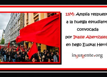 13M: Miles de personas secundan la huelga estudiantil convocada por Ikasle Abertzaleak