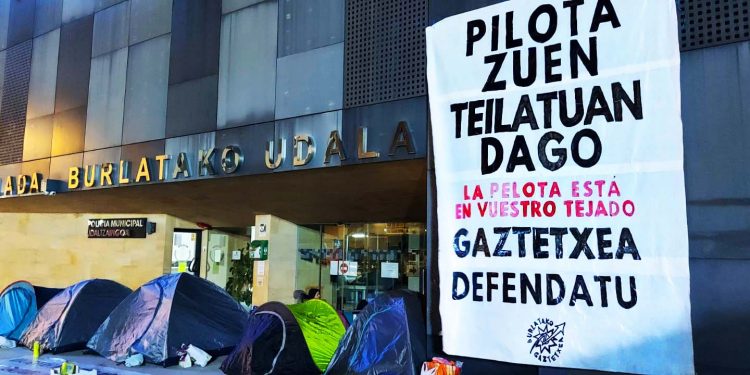 El Ayto de Burlata (EH Bildu) quiere desalojar el gaztetxe; la Asamblea Juvenil lucha por su espacio