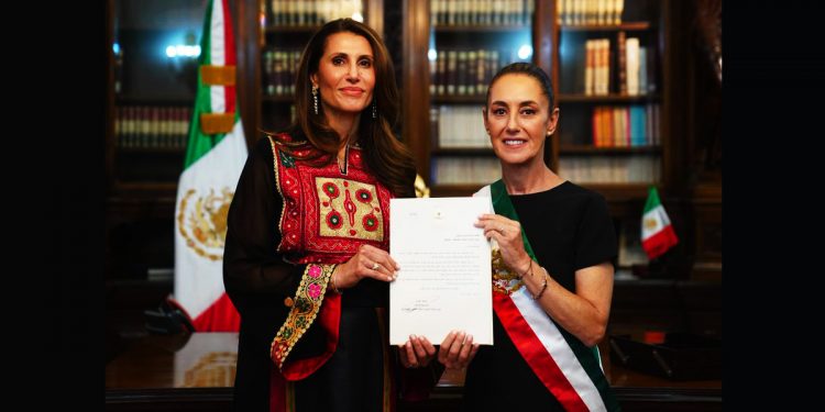 MÉXICO aceptó formalmente a embajadora palestina, pero sigue sin romper relaciones con Israel