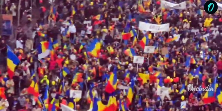 RUMANÍA. Decenas de miles de personas se movilizaron contra el golpismo de la OTAN y la U.E