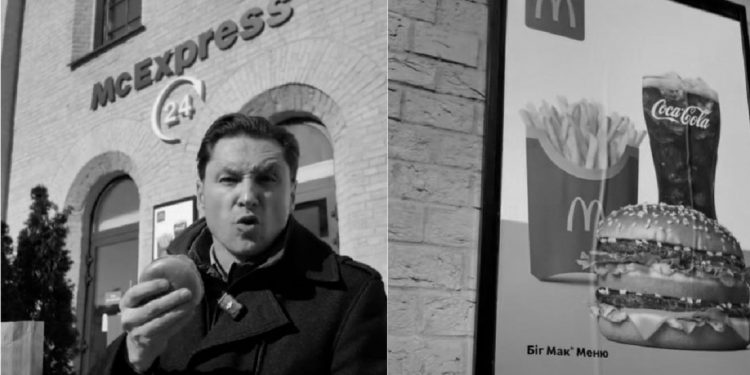 Ucrania intenta convencer a los jóvenes con hamburguesas para que vayan a la guerra  (Video)