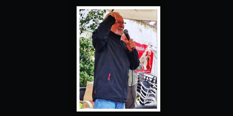 Intervención de Manuel Pérez Martínez (Camarada Arenas) durante su homenaje