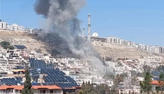 ISRAEL ataca Damasco, la capital siria
