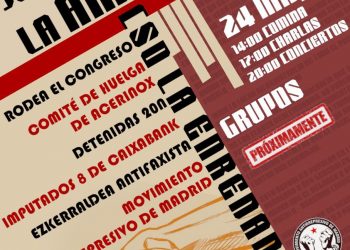 Sábado 24 de mayo Jornadas por la amnistía