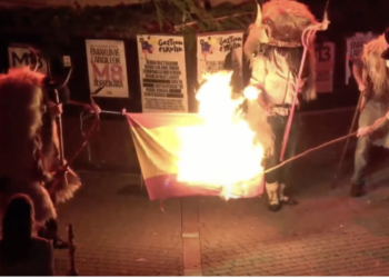 El gobierno (PSOE/Sumar) acude a los tribunales por la quema de las banderas de España e Israel en los carnavales de Altsasu