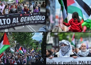Miles de personas se manifiestan en Madrid por Palestina en el 77 aniversario de la Nakba
