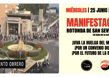 CÁDIZ. Cientos de trabajadores del metal y otros gremios salen a las calles al grito de «¿Dónde están, no se ven, los chivatos de UGT?»