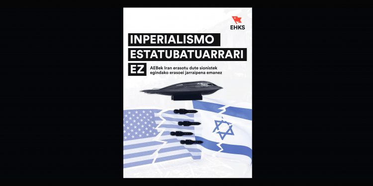 EHKS denuncia la agresión imperialista yanqui contra Irán