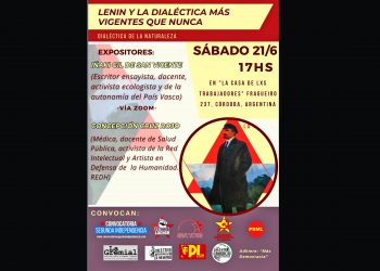 21 de junio, Córdoba (Argentina): Presentación del libro “Lenin y la dialéctica más vigente que nunca”