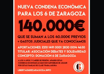 Más sanciones para los 6 de Zaragoza: En la “democracia plena” española, enfrentarse al fascismo sale muy caro