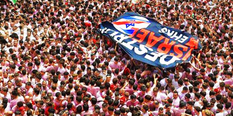 EHKS también con Palestina en Sanfermines; ha habido represión policial y una detención