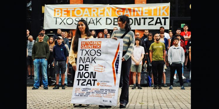 Pese al veto político, GKS y el Sindicato Socialista de Vivienda montarán una txosna y anuncian su programación