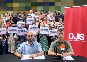 Acusan a dos militantes de la OJS de «daños» y «antisemitismo» por una acción contra Rahola
