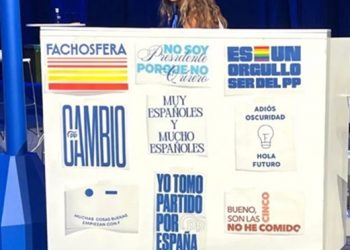 El PP inaugura zoco-congreso con toda la patulea: Ayuso, Aznar, Mazón… venden camisetas