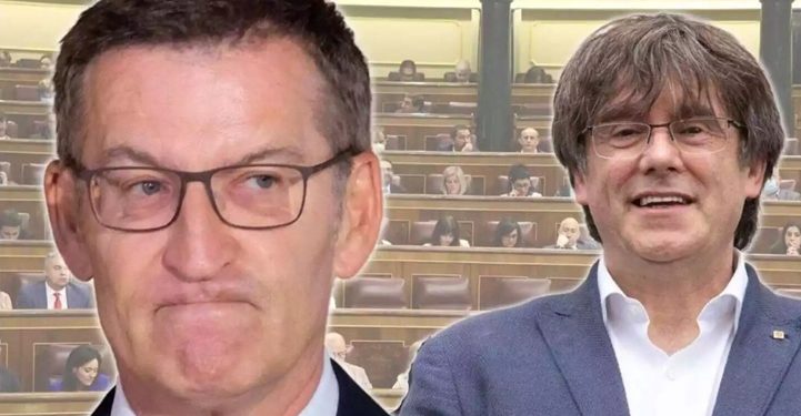 La derecha catalanista le da un corte al PP: «Si Feijóo quiere negociar que hable con Pugdemont»