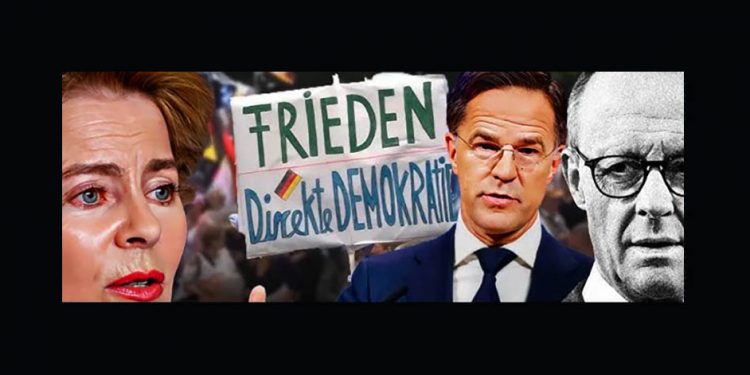 ALEMANIA. Miles de personas se manifestaron en Berlín para exigir la salida de la UE y de la OTAN