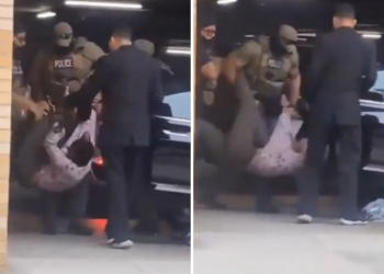 Detención en directo de una «influencer» crítica con Trump y su política migratoria