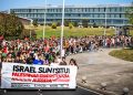 Ikasle Abertzaleak se manifestó para exigir a las universidades la rotura de todos los vínculos con Israel