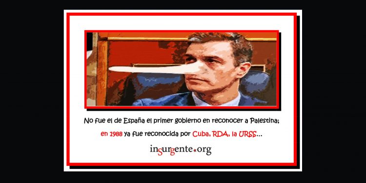 Sobre el reconocimiento de Palestina: Pedro Sánchez también mintió en esto