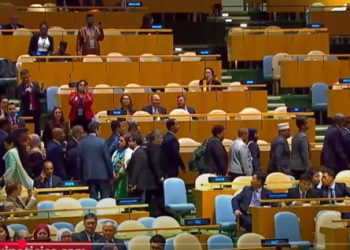 ISRAEL. Netanyahu ordenó que su discurso se transmitiera obligatoriamente en Gaza, no contaba con el abandono de decenas de países en la asamblea de la ONU