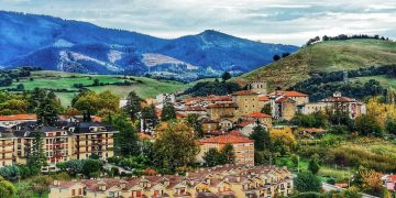 En Artziniega se acordaron de esta manera de lo que sucede en La Vuelta en solidaridad con Palestina