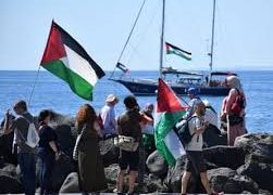 Facilitamos un enlace para seguir en directo la posición de la flotilla rumbo a Gaza