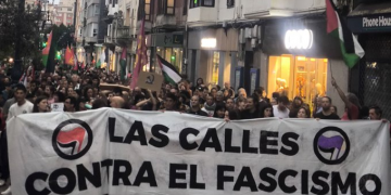 Movilización antifascista en Santander
