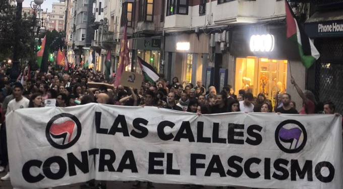 Movilización antifascista en Santander