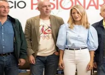 La fiesta del PCE vuelve a tener como estrellas invitadas a una devaluada Yolanda Díaz y a los subvencionados CC.OO y UGT