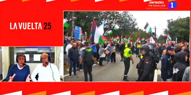 El patetismo reaccionario de Perico Delgado y la pillada al equipo de RTVE al final de la etapa