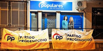 CJS señala varias sedes del PP por considerarlo un “partido progenocidio”