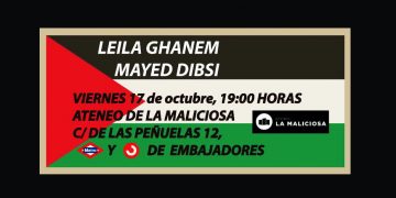 17 de octubre, Madrid: Leila Ghanem y Mayed Dibsi (dos años de resistencia en oriente próximo)