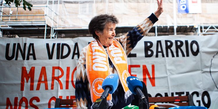 Fruto de la lucha colectiva, se consigue suspender temporalmente en Madrid el desahucio de una mujer de 87 años