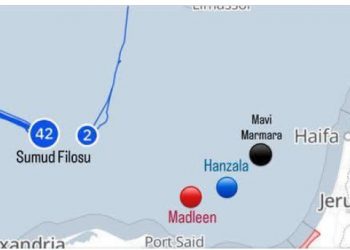 ISRAEL intercepta la nueva flotilla que avanzaba hacia Gaza en aguas internacionales