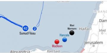 ISRAEL intercepta la nueva flotilla que avanzaba hacia Gaza en aguas internacionales