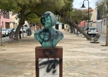 Aurora sigue siendo su enemiga: fascistas vuelven a vandalizar el busto de la militante comunista