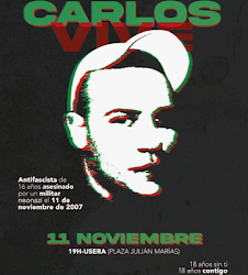 Día y hora de la movilización antifascista en recuerdo de Carlos Palomino