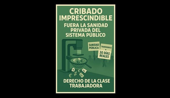 Cribado imprescindible: echar del sistema a la sanidad privada