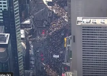 EE.UU. Impresionantes imágenes de la manifestación contra el gobierno en Nueva York