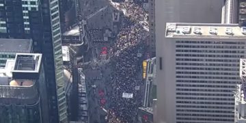 EE.UU. Impresionantes imágenes de la manifestación contra el gobierno en Nueva York