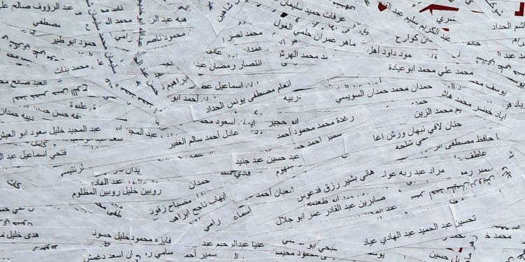 Así quedó el homenaje de GKS en Ordizia a los palestinos asesinados por Israel y a su heroico pueblo