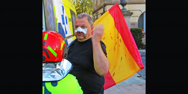 Si el “valiente” Quiles no secundó su propia convocatoria en Iruñea es porque tuvo pánico a que le pasara lo mismo que a este