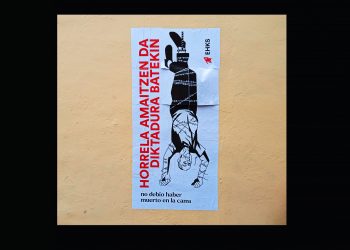 “Así se termina con la dictadura” (dos carteles de EHKS por el 20N)