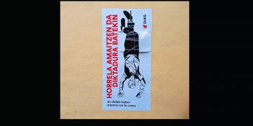 “Así se termina con la dictadura” (dos carteles de EHKS por el 20N)