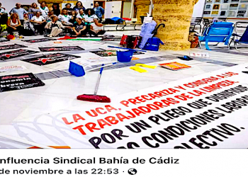 Palabras del colectivo de trabajadoras de limpieza de la universidad de Cádiz en asamblea, en el rectorado