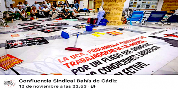 Palabras del colectivo de trabajadoras de limpieza de la universidad de Cádiz en asamblea, en el rectorado