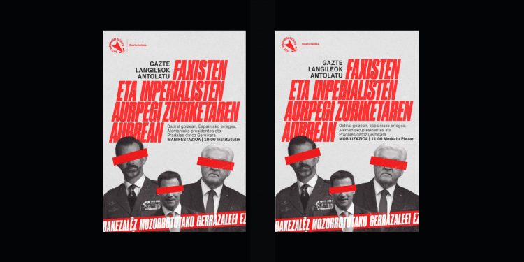 Felipe VI y el presidente de Alemania acudirán este viernes a Gernika; GKS convoca contra la infamia